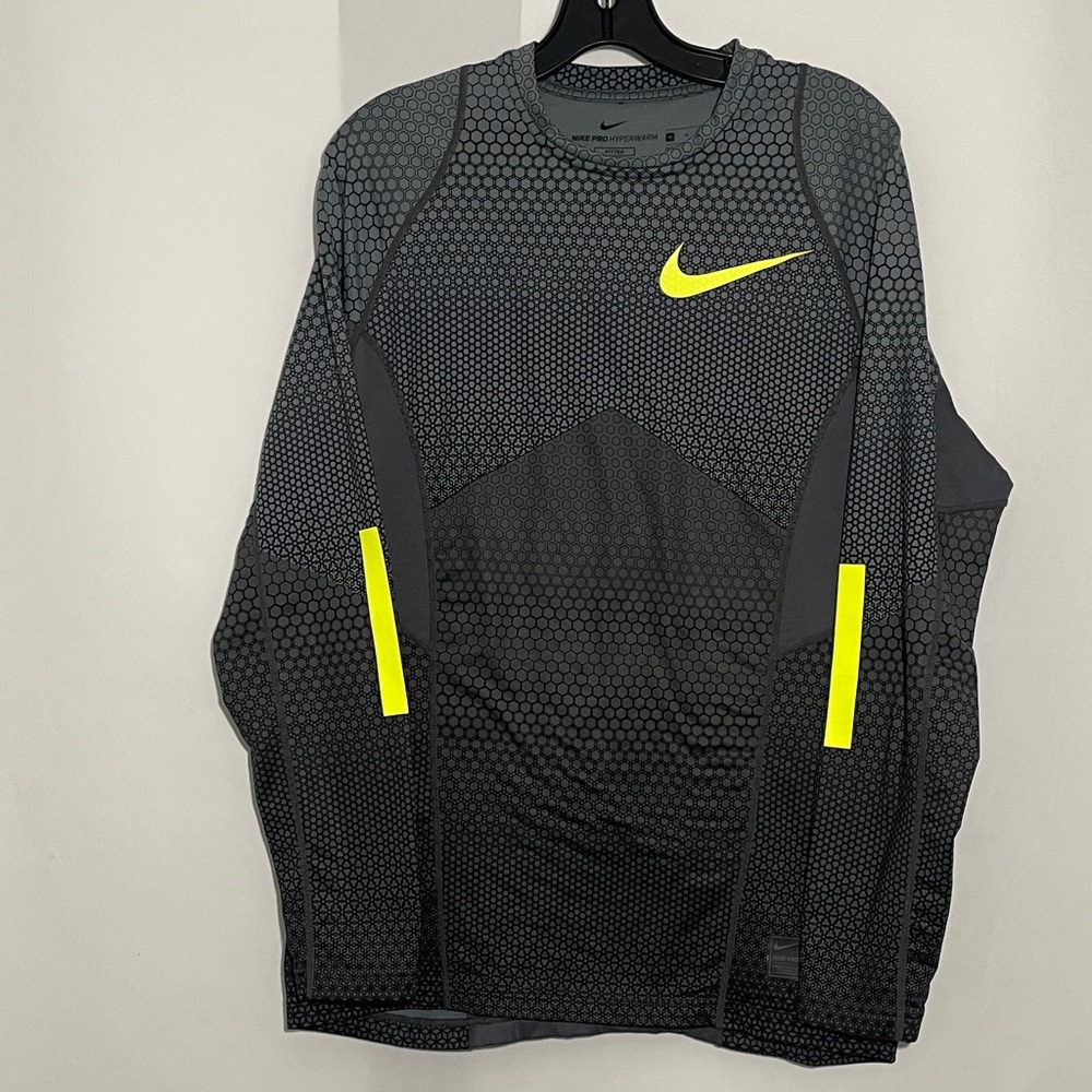 Nike Pro Hyperwarm Fitted Pullover Workout Shirt … - image 1